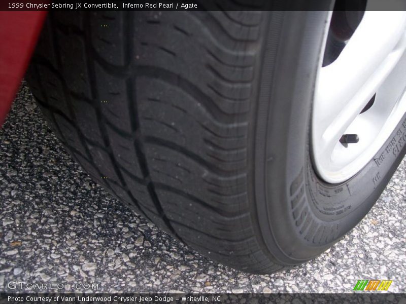 Inferno Red Pearl / Agate 1999 Chrysler Sebring JX Convertible