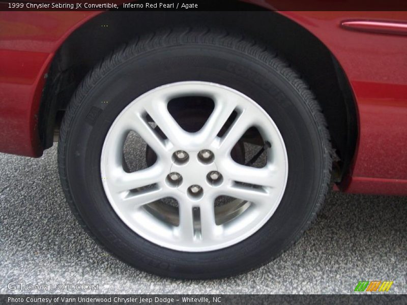 Inferno Red Pearl / Agate 1999 Chrysler Sebring JX Convertible