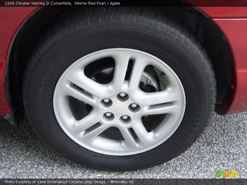 Inferno Red Pearl / Agate 1999 Chrysler Sebring JX Convertible