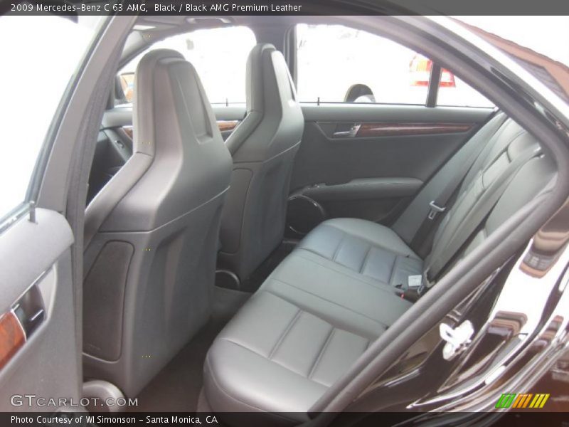 Black / Black AMG Premium Leather 2009 Mercedes-Benz C 63 AMG