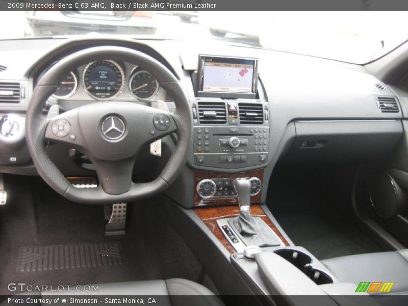 Black / Black AMG Premium Leather 2009 Mercedes-Benz C 63 AMG