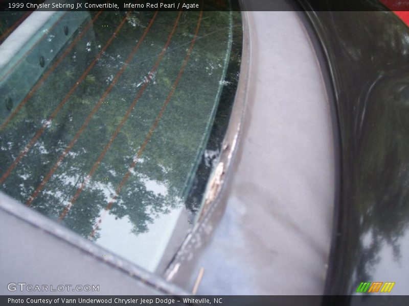Inferno Red Pearl / Agate 1999 Chrysler Sebring JX Convertible