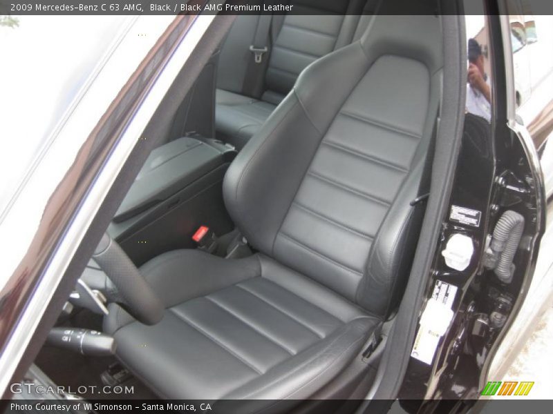 Black / Black AMG Premium Leather 2009 Mercedes-Benz C 63 AMG