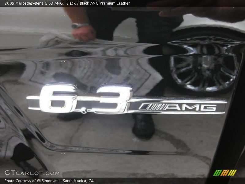 Black / Black AMG Premium Leather 2009 Mercedes-Benz C 63 AMG
