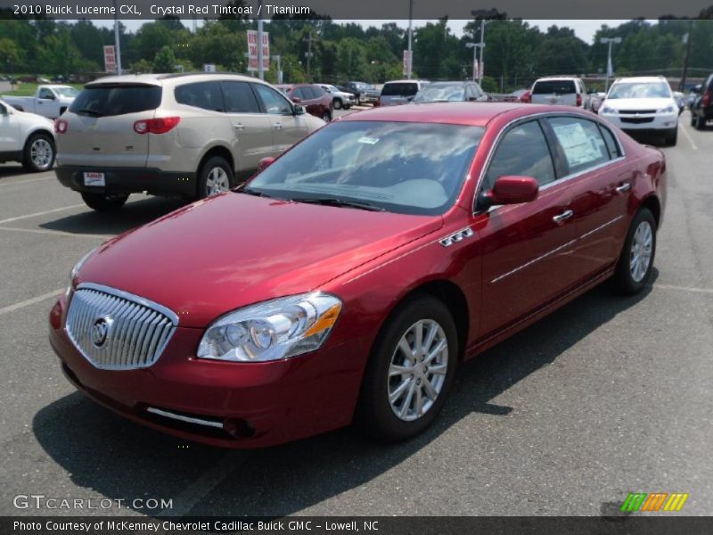 Crystal Red Tintcoat / Titanium 2010 Buick Lucerne CXL