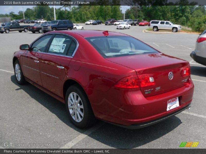 Crystal Red Tintcoat / Titanium 2010 Buick Lucerne CXL