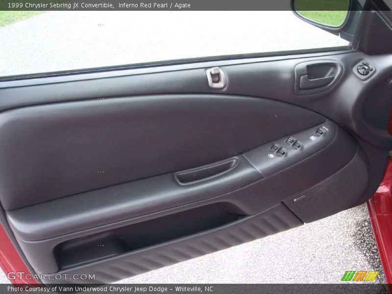 Inferno Red Pearl / Agate 1999 Chrysler Sebring JX Convertible