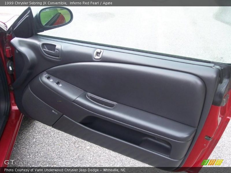 Inferno Red Pearl / Agate 1999 Chrysler Sebring JX Convertible