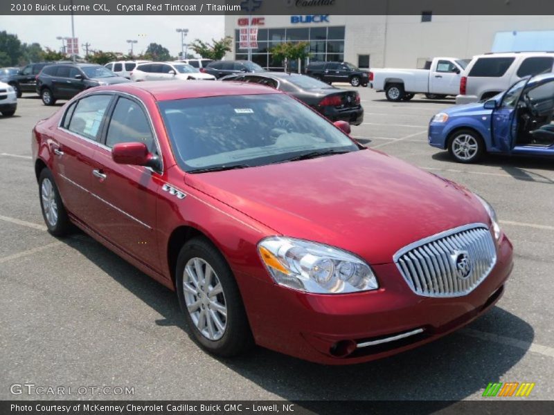 Crystal Red Tintcoat / Titanium 2010 Buick Lucerne CXL