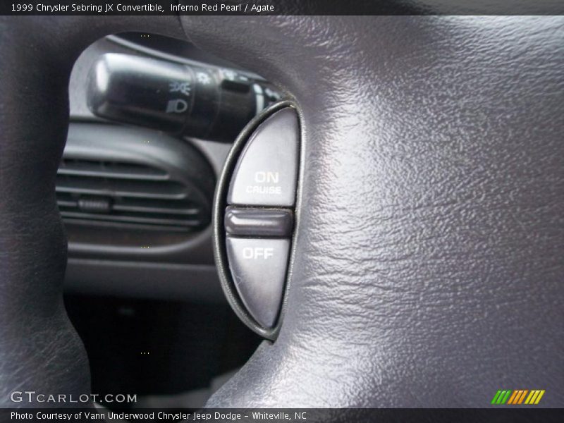 Inferno Red Pearl / Agate 1999 Chrysler Sebring JX Convertible