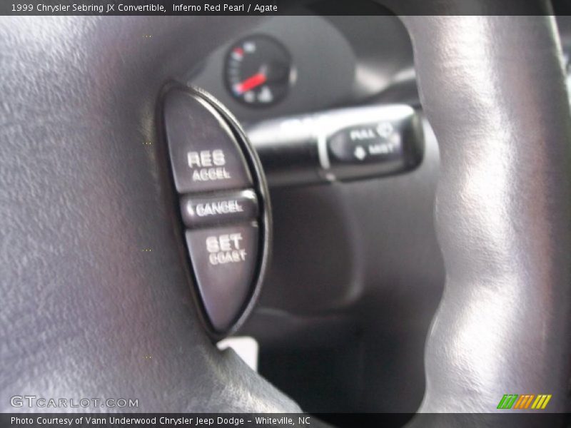 Inferno Red Pearl / Agate 1999 Chrysler Sebring JX Convertible