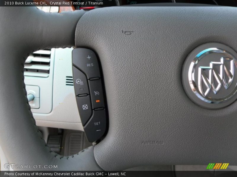 Crystal Red Tintcoat / Titanium 2010 Buick Lucerne CXL