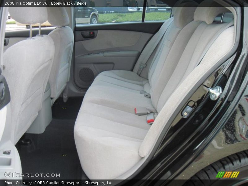 Ebony Black / Beige 2008 Kia Optima LX V6