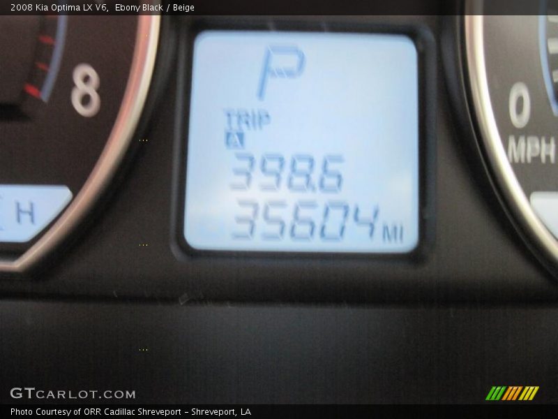 Ebony Black / Beige 2008 Kia Optima LX V6