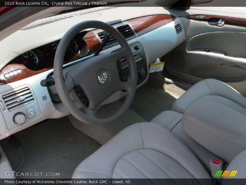 Crystal Red Tintcoat / Titanium 2010 Buick Lucerne CXL