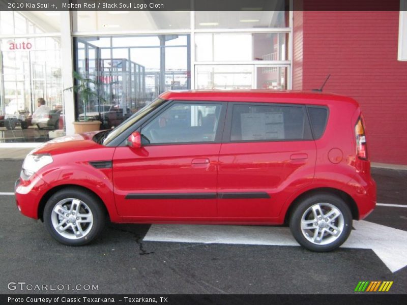Molten Red / Black Soul Logo Cloth 2010 Kia Soul +