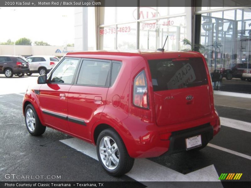 Molten Red / Black Soul Logo Cloth 2010 Kia Soul +
