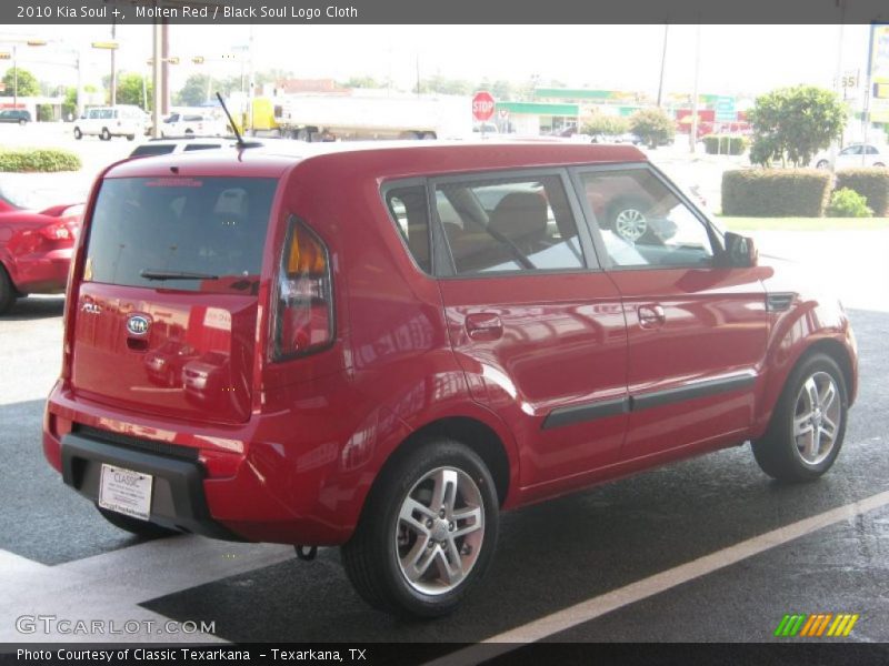 Molten Red / Black Soul Logo Cloth 2010 Kia Soul +
