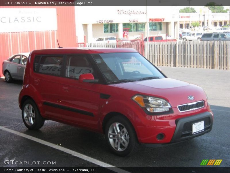 Molten Red / Black Soul Logo Cloth 2010 Kia Soul +