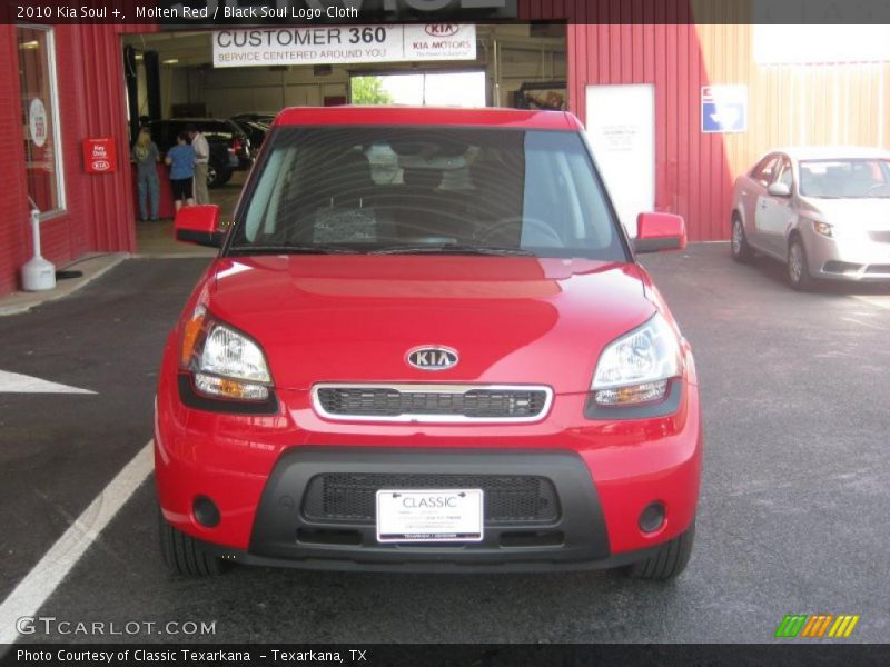 Molten Red / Black Soul Logo Cloth 2010 Kia Soul +