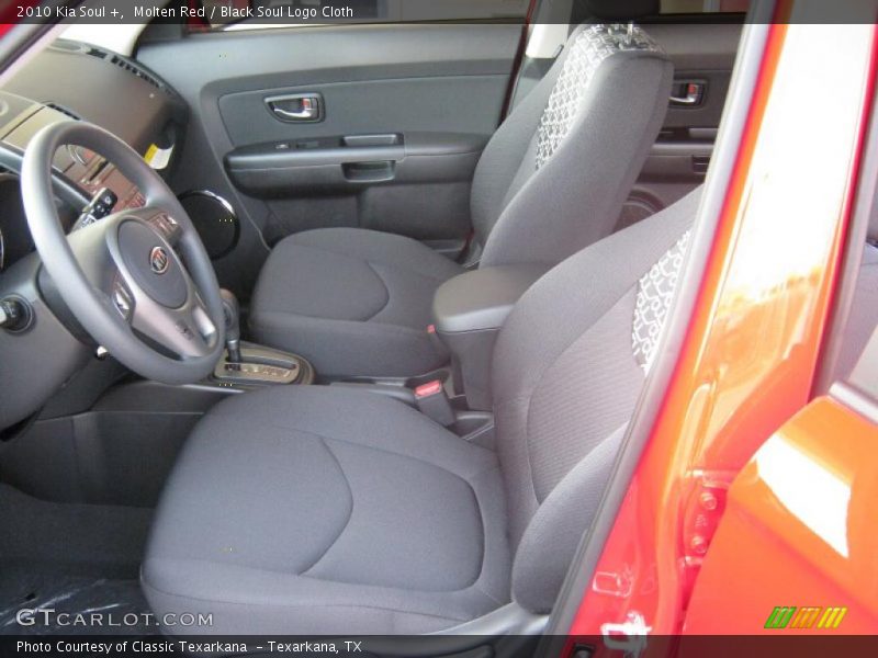Molten Red / Black Soul Logo Cloth 2010 Kia Soul +