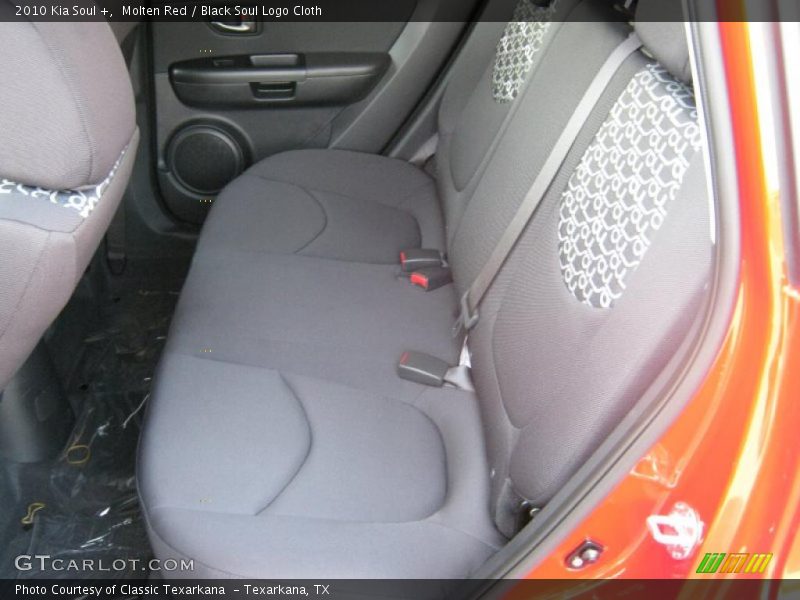 Molten Red / Black Soul Logo Cloth 2010 Kia Soul +
