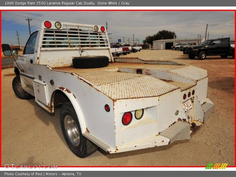 Stone White / Gray 1996 Dodge Ram 3500 Laramie Regular Cab Dually