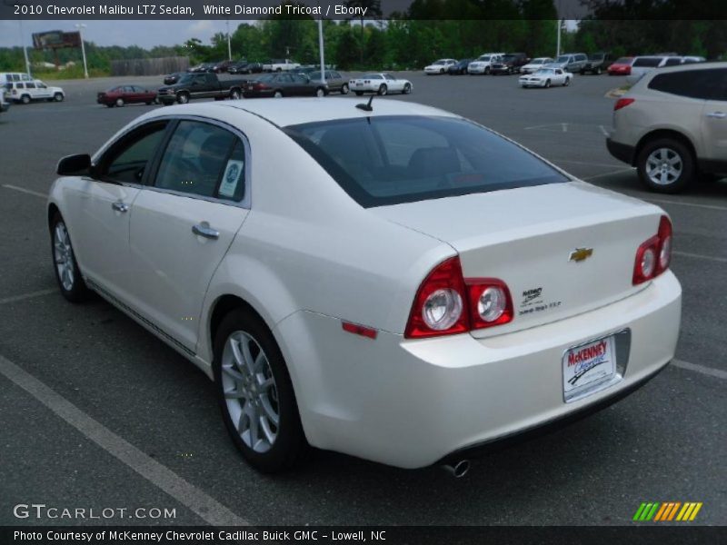 White Diamond Tricoat / Ebony 2010 Chevrolet Malibu LTZ Sedan