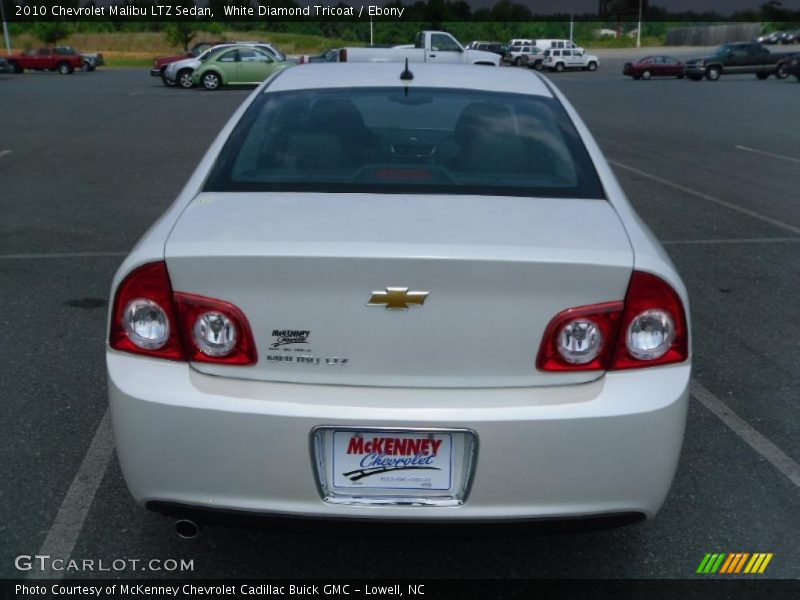 White Diamond Tricoat / Ebony 2010 Chevrolet Malibu LTZ Sedan