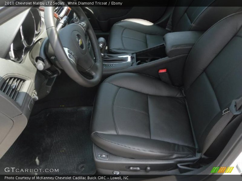 White Diamond Tricoat / Ebony 2010 Chevrolet Malibu LTZ Sedan