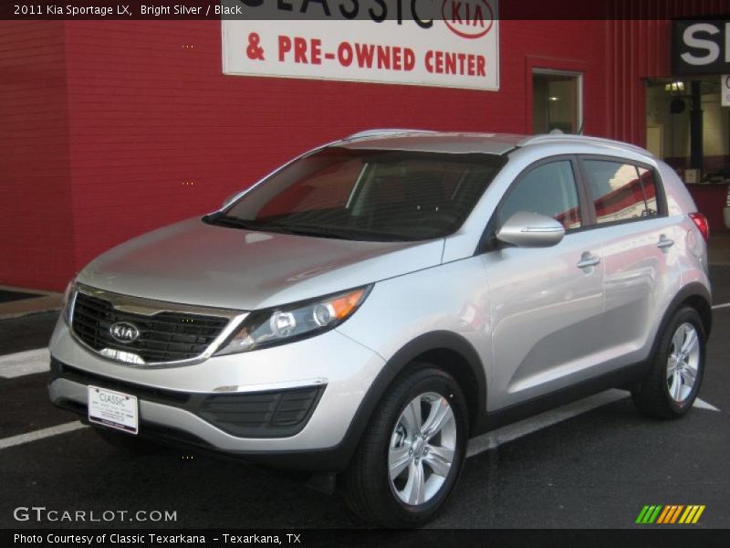 Bright Silver / Black 2011 Kia Sportage LX