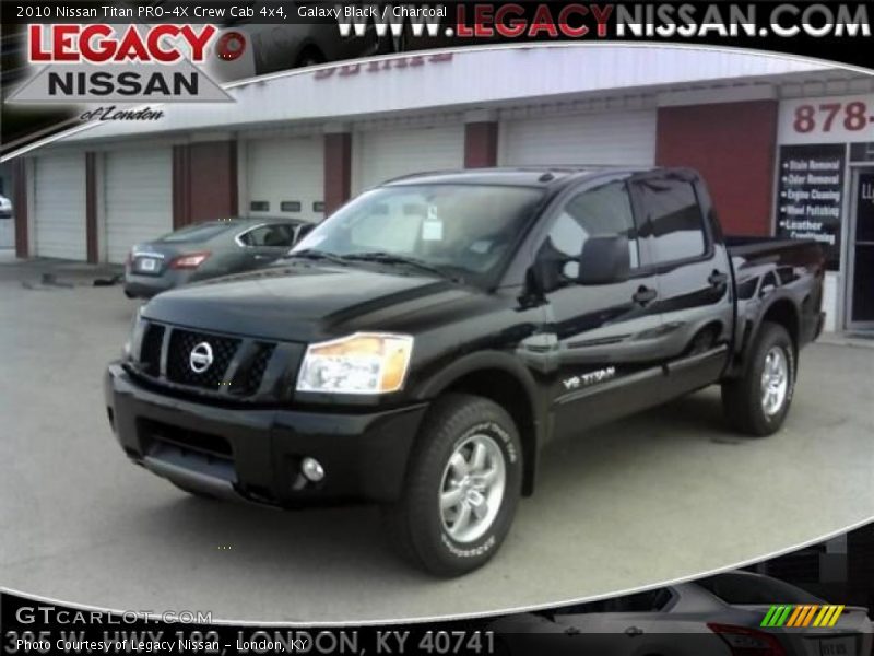 Galaxy Black / Charcoal 2010 Nissan Titan PRO-4X Crew Cab 4x4