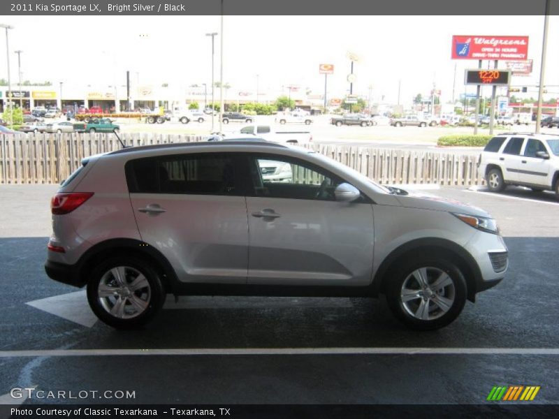 Bright Silver / Black 2011 Kia Sportage LX