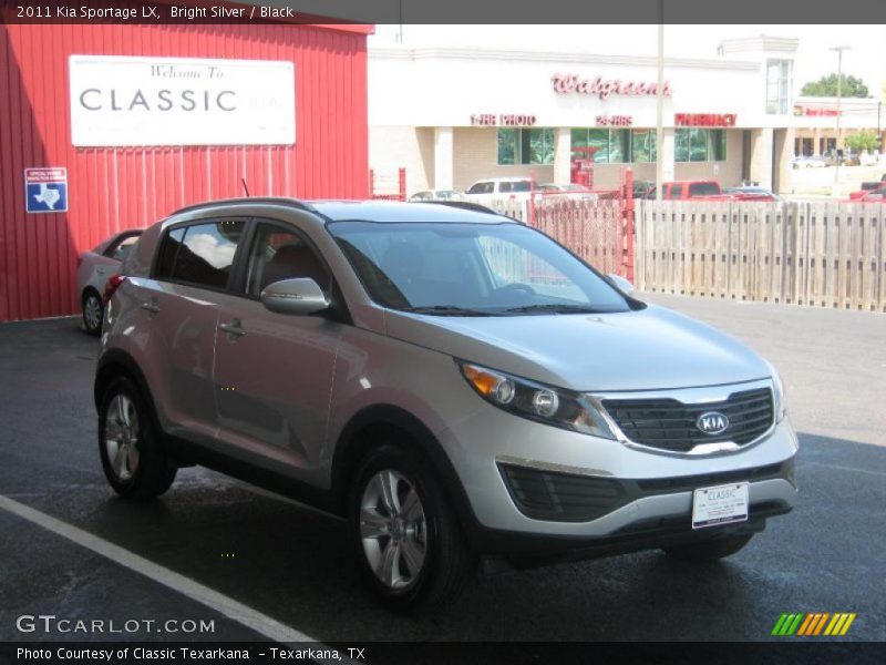 Bright Silver / Black 2011 Kia Sportage LX
