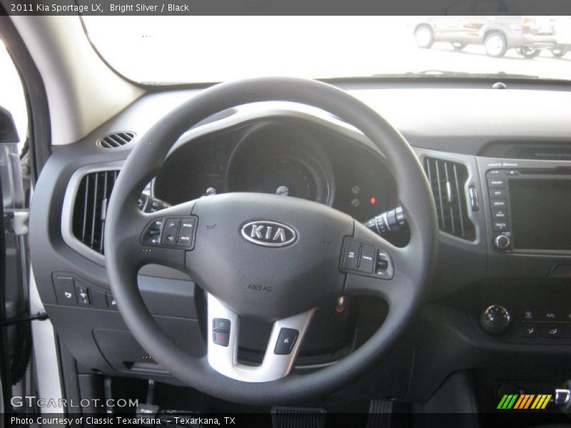 Bright Silver / Black 2011 Kia Sportage LX