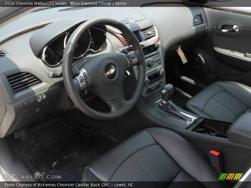 White Diamond Tricoat / Ebony 2010 Chevrolet Malibu LTZ Sedan