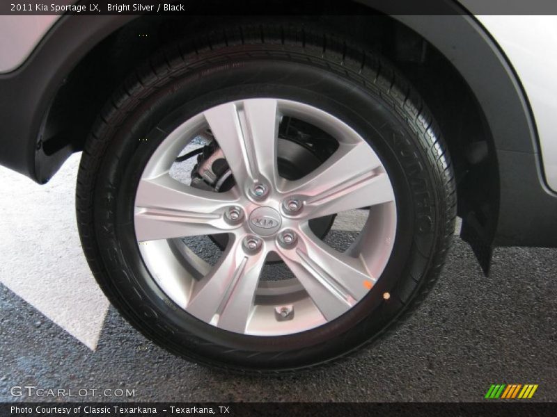 Bright Silver / Black 2011 Kia Sportage LX