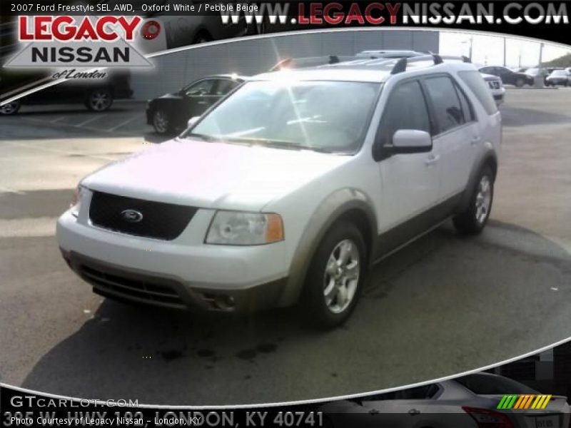 Oxford White / Pebble Beige 2007 Ford Freestyle SEL AWD