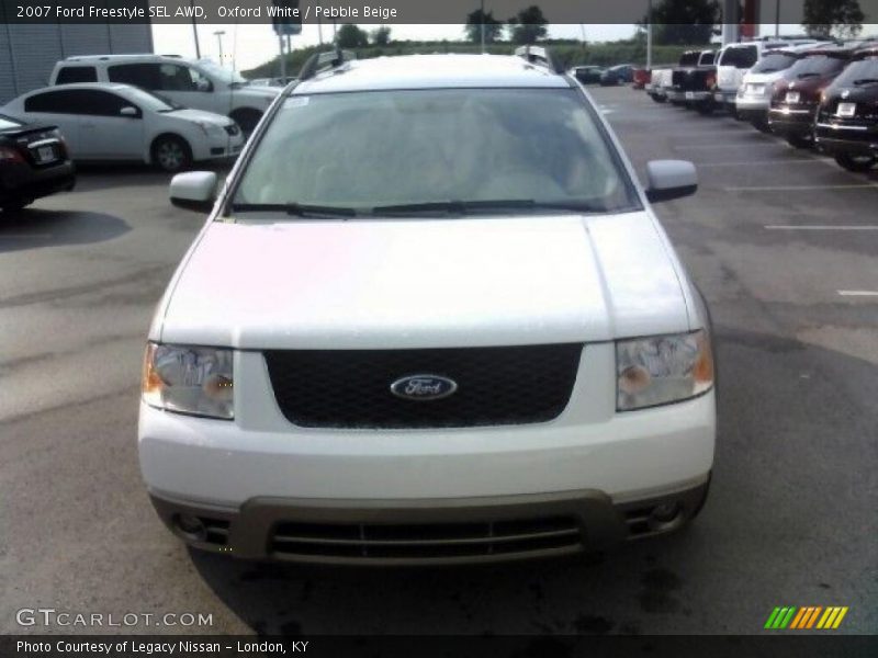 Oxford White / Pebble Beige 2007 Ford Freestyle SEL AWD