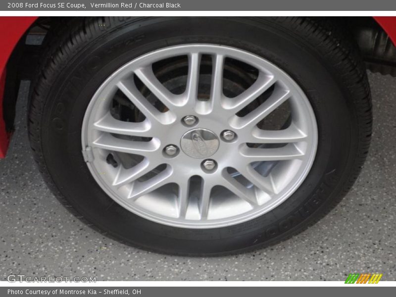 Vermillion Red / Charcoal Black 2008 Ford Focus SE Coupe