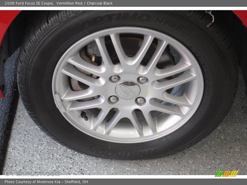 Vermillion Red / Charcoal Black 2008 Ford Focus SE Coupe