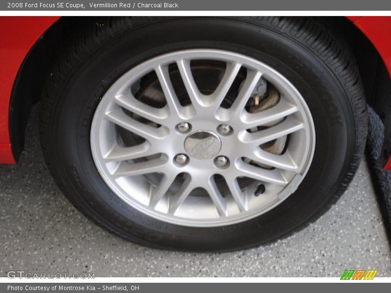 Vermillion Red / Charcoal Black 2008 Ford Focus SE Coupe
