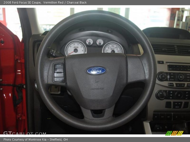 Vermillion Red / Charcoal Black 2008 Ford Focus SE Coupe