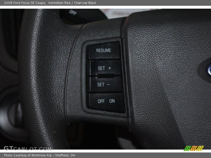 Vermillion Red / Charcoal Black 2008 Ford Focus SE Coupe