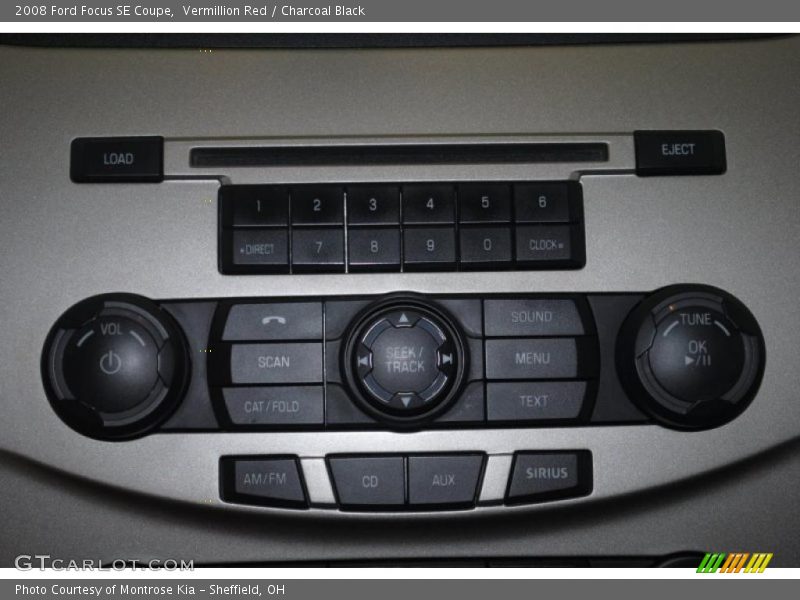 Vermillion Red / Charcoal Black 2008 Ford Focus SE Coupe