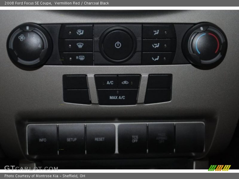 Vermillion Red / Charcoal Black 2008 Ford Focus SE Coupe