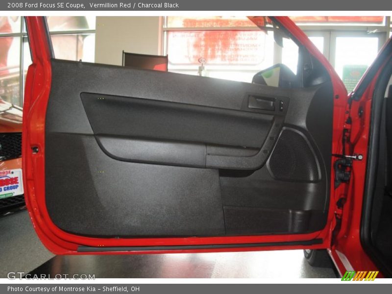 Vermillion Red / Charcoal Black 2008 Ford Focus SE Coupe