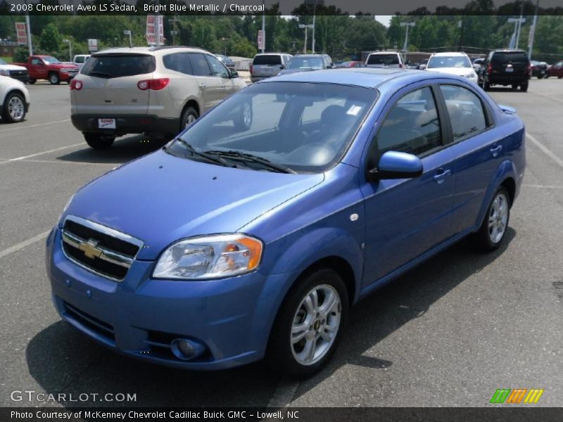 Bright Blue Metallic / Charcoal 2008 Chevrolet Aveo LS Sedan