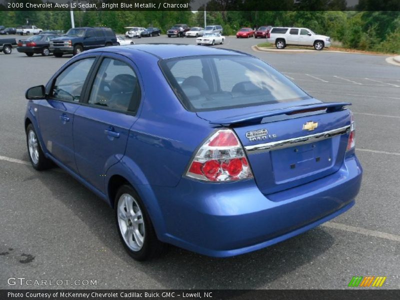 Bright Blue Metallic / Charcoal 2008 Chevrolet Aveo LS Sedan