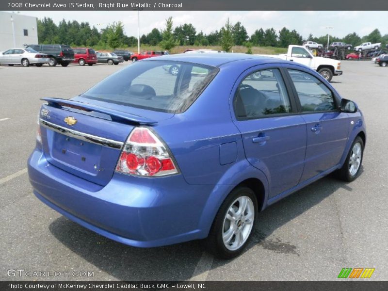 Bright Blue Metallic / Charcoal 2008 Chevrolet Aveo LS Sedan